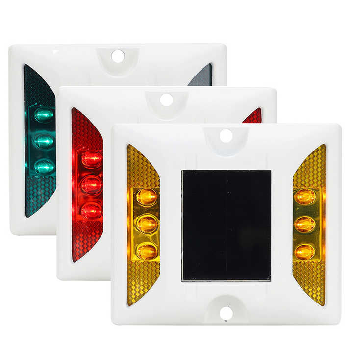 125 * 110 * 25mm Mavi Güneş LED Yol Çubukları Yanıp sönen Kedi Gözü Yol İşareti