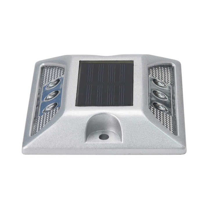 350g IP68 Güneş Metal Yol Çubukları Yol İnşaatı İçin Beyaz LED Rengi