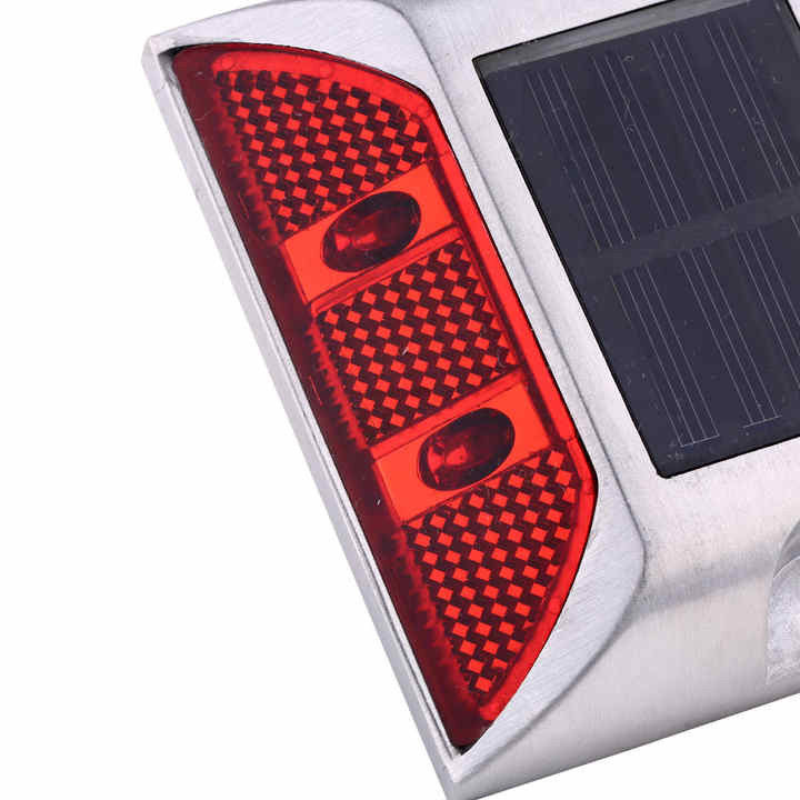 Kırmızı Renk Yüksek Parlaklık LED Alüminyum Güneş Yolu Stud FCC sertifikası