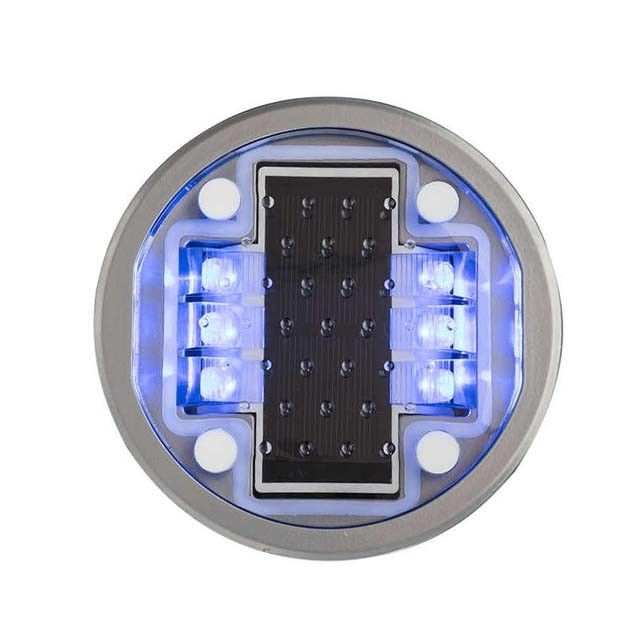 Parlak Güneş Enerjisi Yolu Yansıtıcıları IP68 5 LED Renkli