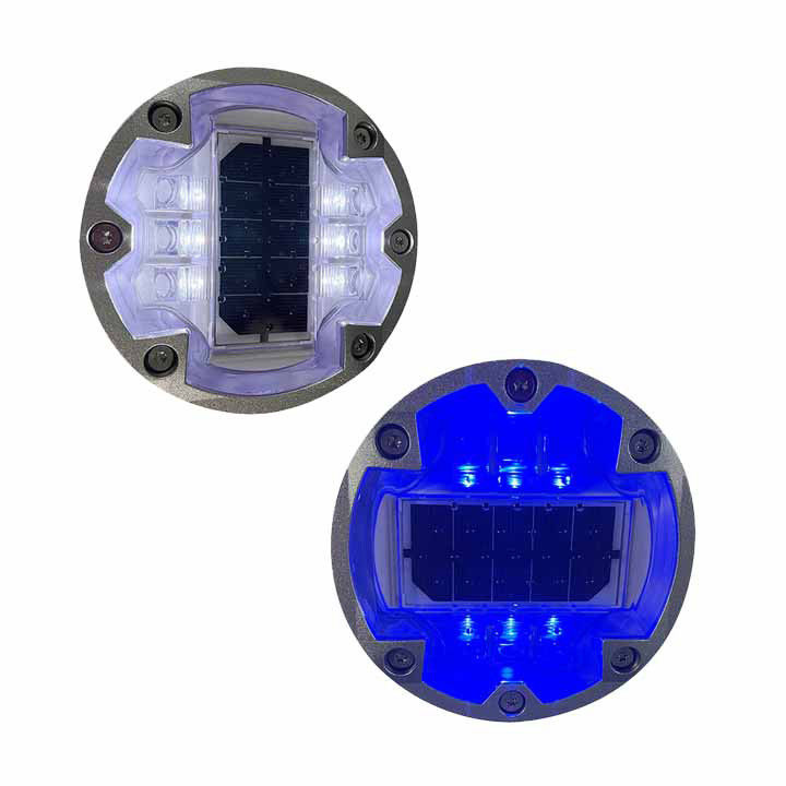 Yanıp sönen güneş LED yol işaretçisi lambaları IP68 Zebra Crossing LED kaldırım lambaları