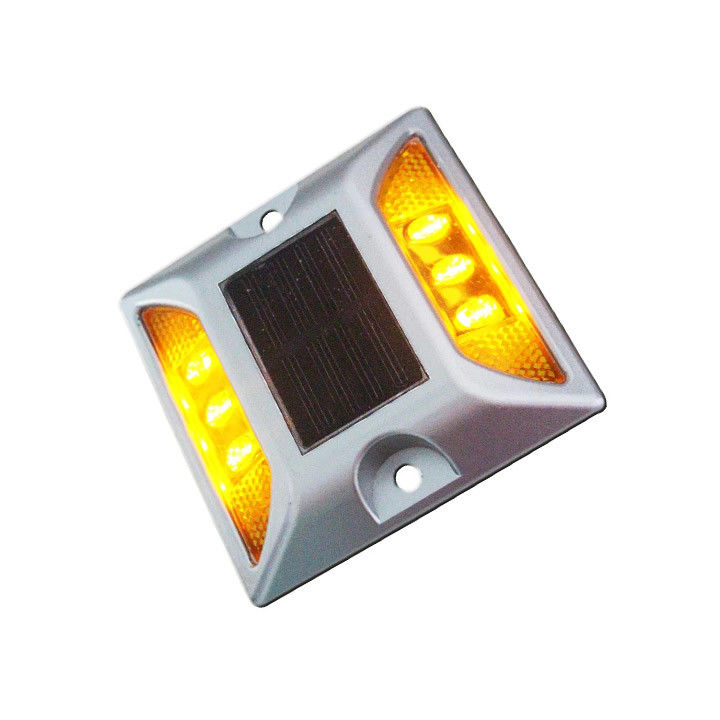 LED kedi gözleri yansıtıcı yansıtıcı IP68 Tek taraflı alüminyum güneş yol ışığı