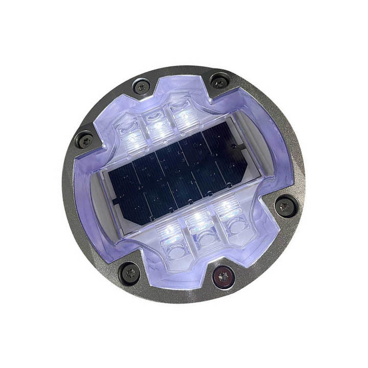 Solar Cat Eye Studs Alüminyum Yol Yansıtıcısı IP68 LED Yürüyüş Çubuğu Yol İşareti Işığı